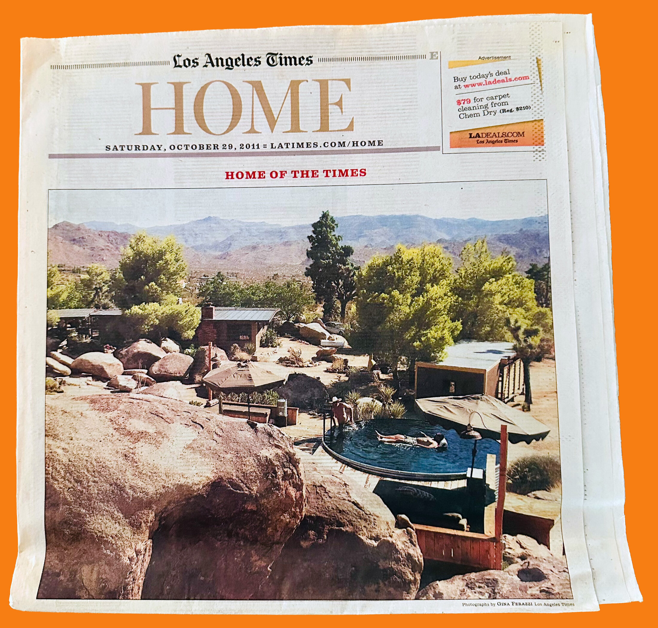 Los Angeles Times Home, October 29, 2011 cover